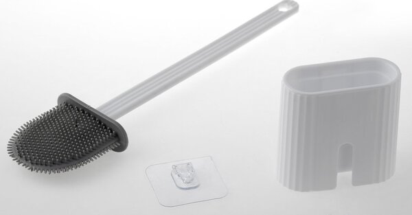 Aqualine Sapho, perie silicon pentru toaleta in picioare, alba, TF010