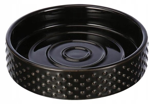 Erga Madrid, suport ceramica pentru sapun, negru, ERG-SEP-10MYDMADRBLAC