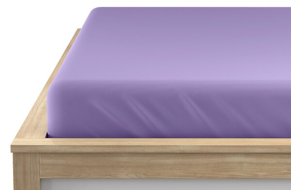Cearsaf Jersey EXCLUSIVE cu elastic mov deschis 160x200 cm