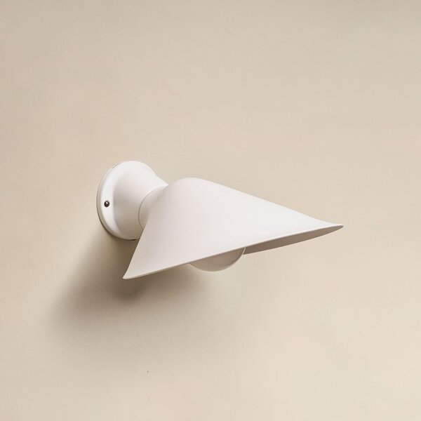 Lampă de perete DCW, Plume, reglabil, Alb, Baie, Aluminiu, Design