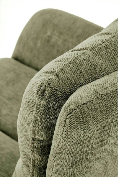 Scaun rotativ K495, verde/negru, stofa clasica/metal, 60x65x87 cm