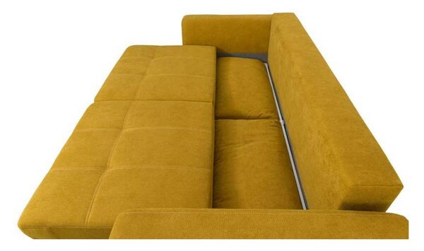 Canapea extensibila KARISA, stofa verde inchis - Element 12, 246x111x93 cm