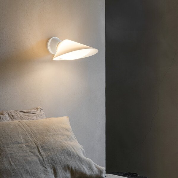 Lampă de perete DCW, Plume, reglabil, Alb, dormitor, Aluminiu, Design
