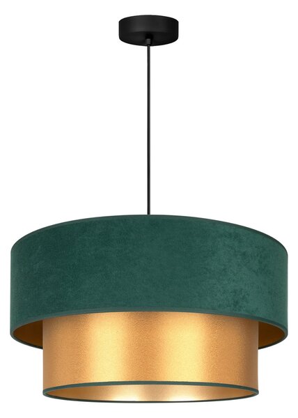 Lustră Pendul Duolla, Dorina, Verde, dormitor, Țesătură / Textil, Viața tânără
