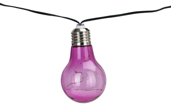 Lanț solar ProGarden becuri colorate, 2 m , 10 x 5LED
