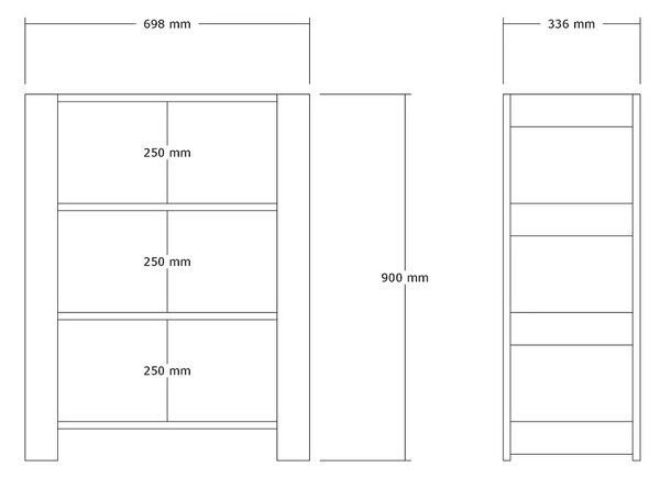Pantofar cu 3 rafturi pentru hol culoare alb,90 cm
