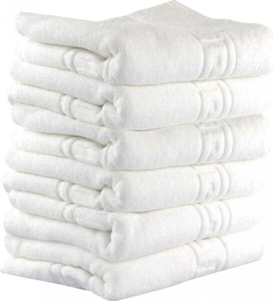 Set 3 Prosoape Cotton Deluxe Home & Hotel – Greek Border, Bumbac 100%, 70×130 cm, 500g/mp