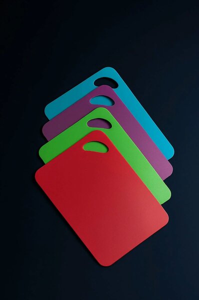 Set 4 tocătoare 8681272043470, multicolor, plastic