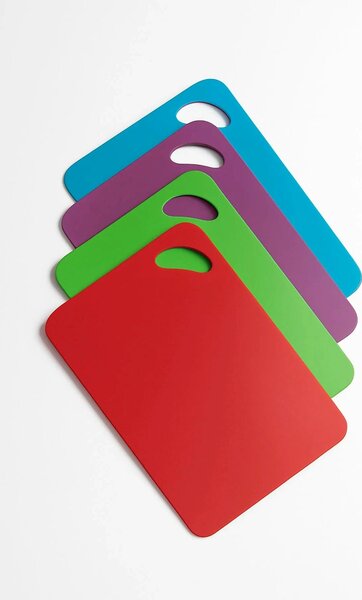 Set 4 tocătoare 8681272043470, multicolor, plastic