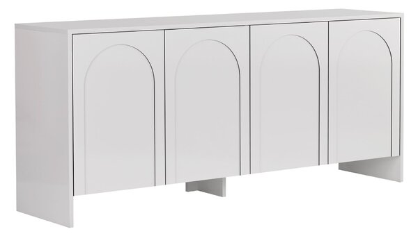 Comodă ARLEN, alb, PAL melaminat, 180x40x78 cm