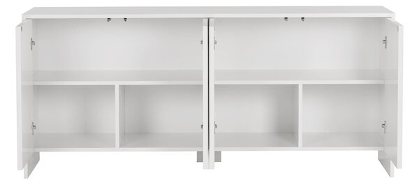 Comodă ARLEN, alb, PAL melaminat, 180x40x78 cm