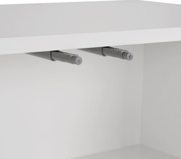 Comodă ARLEN, alb, PAL melaminat, 180x40x78 cm