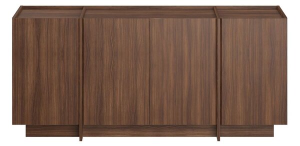 Comodă DORMA, nuc, PAL melaminat, 180x45x80 cm