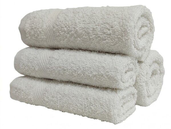 Prosop PURELLO MINI 30x30 cm alb, 100% bumbac
