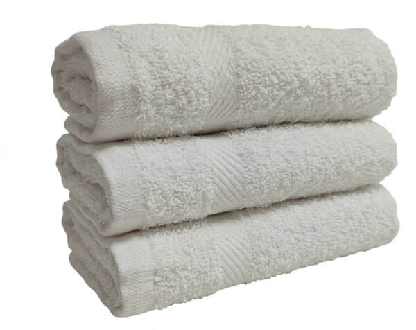 Prosop PURELLO MINI 30x30 cm alb, 100% bumbac