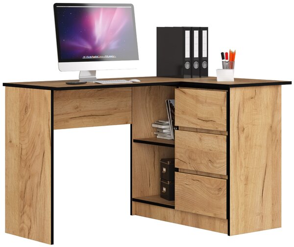 Masă PC de colț Bodhi (Stejar craft) (D). Promo -17%. 1151984