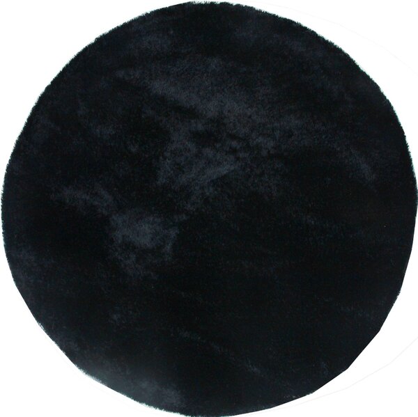 Covor rotund Deman negru 190 cm