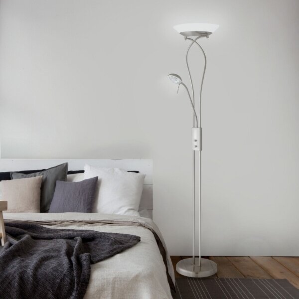 Rabalux 4077 - Lampă de podea reglabilă GAMMA 1xR7s/230W + 1xG9/40W