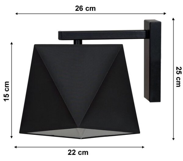 Aplică perete DIAMENT 1xE27/60W/230V