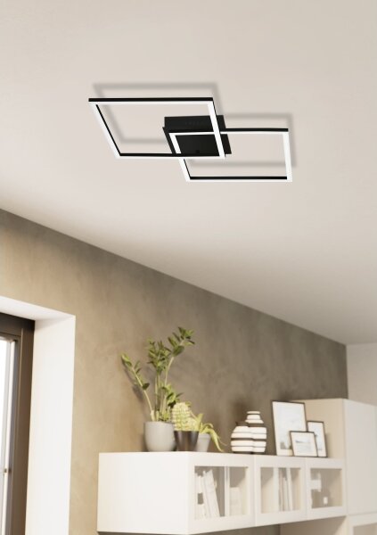 Lustră LED dimabilă aplicată Eglo 75553 PALMAVES LED/28W/230V 3000-6500K + telecomandă