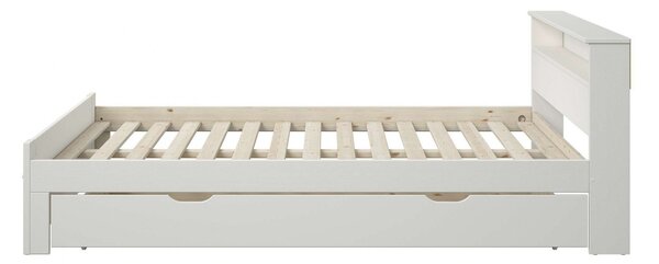 Pat cu somiera Flavion, lemn masiv 180/200 cm