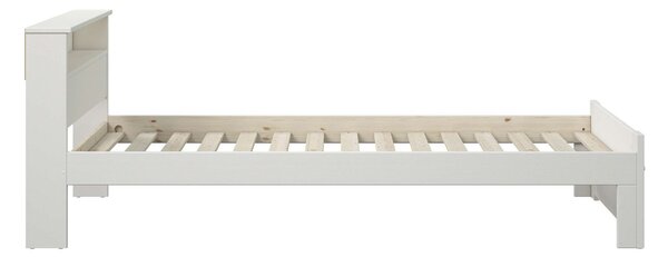 Pat cu somiera Flavion, lemn masiv 90/200 cm