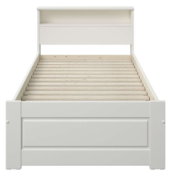 Pat cu somiera Flavion, lemn masiv 90/200 cm