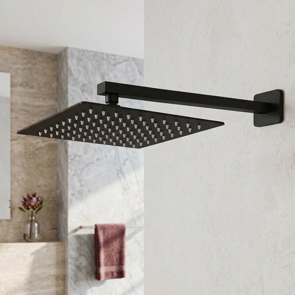 Pălărie de duș pătrată REA JS-P015B 30cm Black