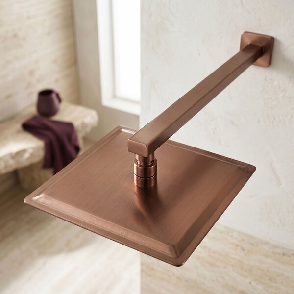 Braț de duș pătrat REA JS-9022BRG 40cm Brush Copper