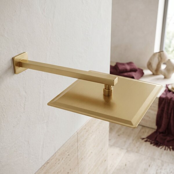 Pălărie de duș pătrată REA JS-P015BG 30cm Brush Gold
