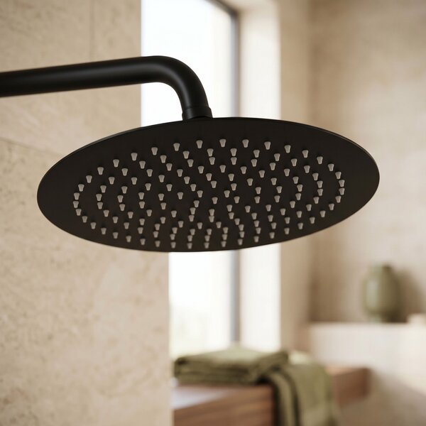Cap de duș rotund REA JS-P014B 25cm Black