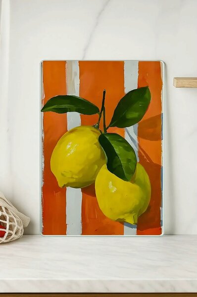 Tocător KES-00048, multicolor, sticlă, 20x30 cm