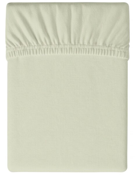 Cearsaf Jersey crem deschis 90 x 200 cm