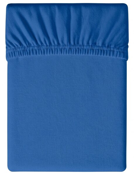 Cearsaf jersey albastru 180 x 200 cm