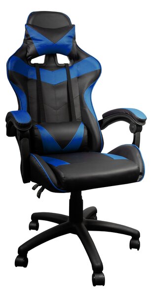 Scaun de joc Aga MR2080 Negru - Albastru