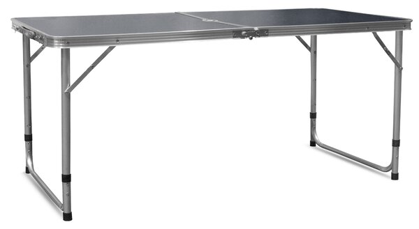 Aga Masă de camping pliabilă 120x60x54/60/70 cm Gri