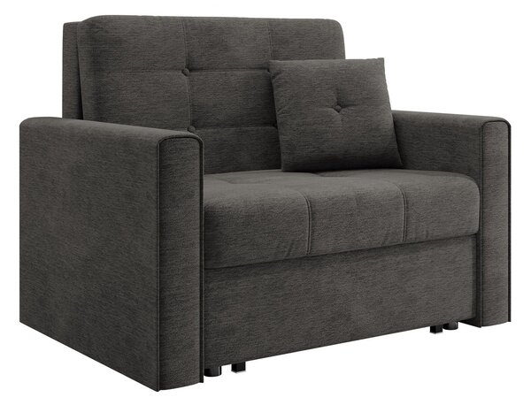 Fotoliu Seruna IGri inchis, 9x10x10cm, Tapiterie, PicioarePicioare: Metal, Plastic, Mobilier deja asamblatMobilier deja asamblat