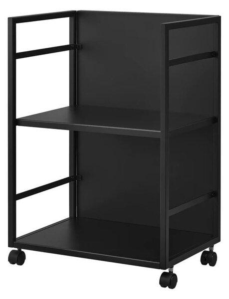 Etajeră pe roți neagră din metal 42x60 cm Tower – YAMAZAKI