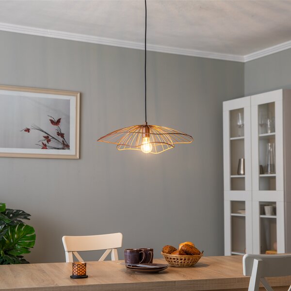 Opviq Lampă suspendată Tel 6501 Ø50cm cupru, reglabil, Cupru, Camera de zi / sufragerie, Metal, Modern