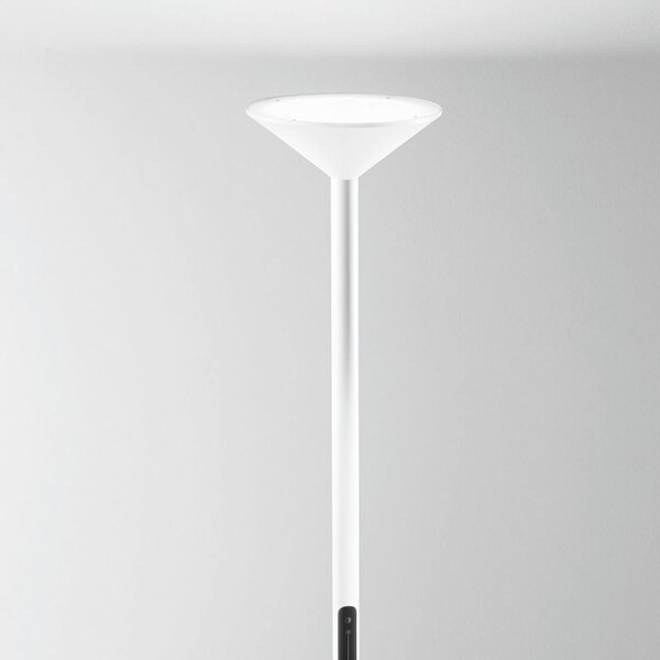 Fabas Luce Lampadar LED Tratto, alb, metal, CCT, dimabil, reglabil, Alb, Camera de zi / sufragerie, Metal, Modern