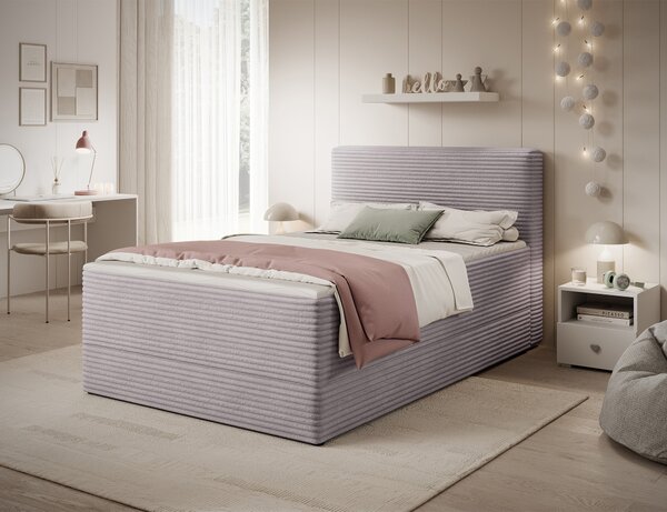 Pat boxspringbett Alamito gri deschis 120/200 cm