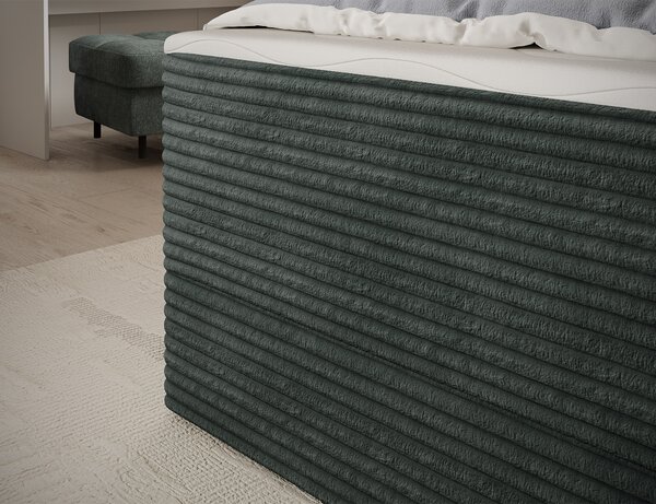 Pat boxspringbett Alamito verde inchis 120/200 cm