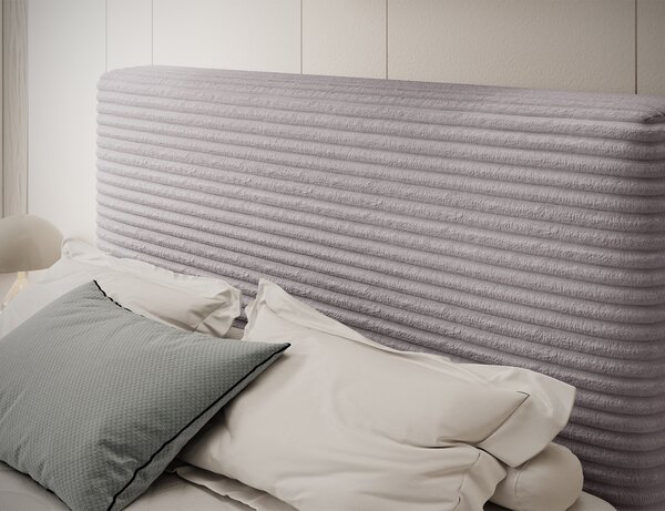Pat boxspringbett Alamito gri deschis 120/200 cm