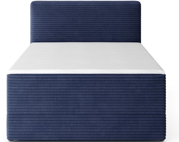 Pat boxspringbett Alamito albastru inchis 120/200 cm