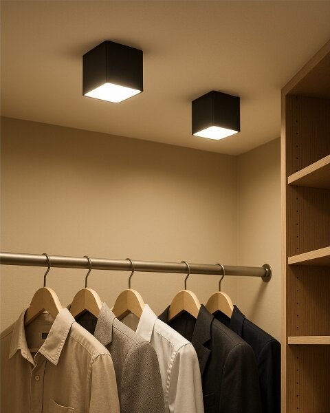 Spot LED LED/5W/230V 3000/4000/6400K 7,5x7,5 cm negru