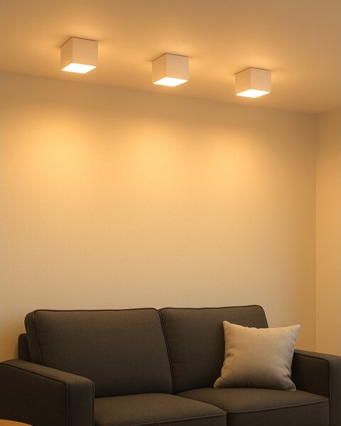 Spot LED/5W/230V 3000/4000/6400K 7,5x7,5 cm alb