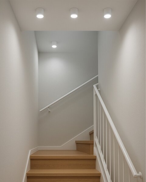 Spot LED 5W/230V 3000/4000/6400K, diametru 7,5 cm, alb
