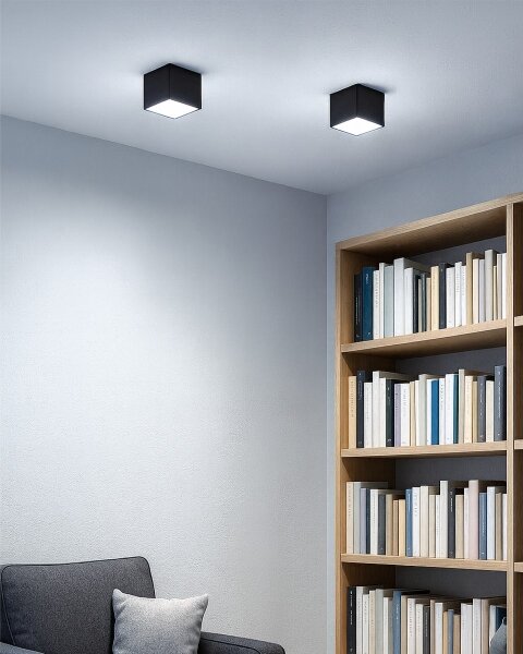 Spot LED LED/5W/230V 3000/4000/6400K 7,5x7,5 cm negru