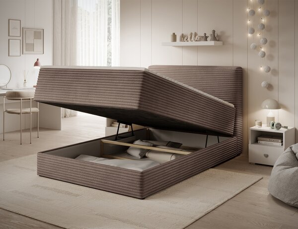 Pat boxspringbett Alamito maro deschis 120/200 cm