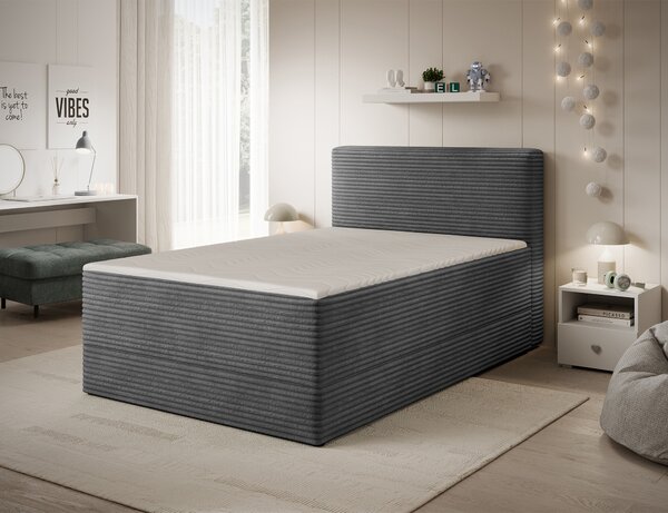 Pat boxspringbett Alamito gri 120/200 cm